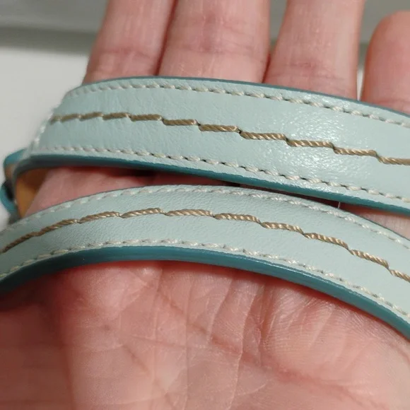 SALE! Auth Coach Denim Y2K Vintage Signature Baby Blue Handbag/Dust Bag - Picture 7 of 15